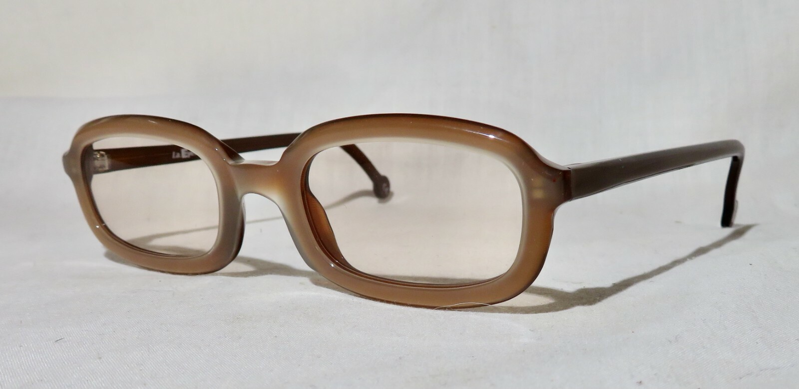 l.a. Eyeworks Trot eyeglass frames, NOS , 169 Brown acetate, NEW FRAMES ONLY