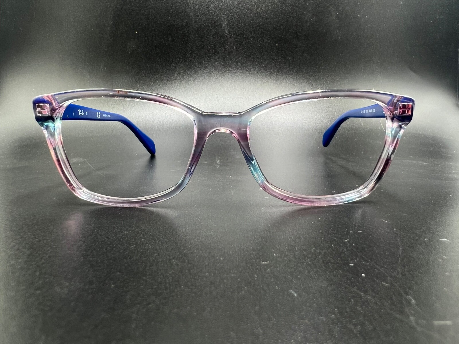 Unisex Youth Ray-Ban Eyeglasses Kids RB 1591 Full Frame Square Blue Red Pink