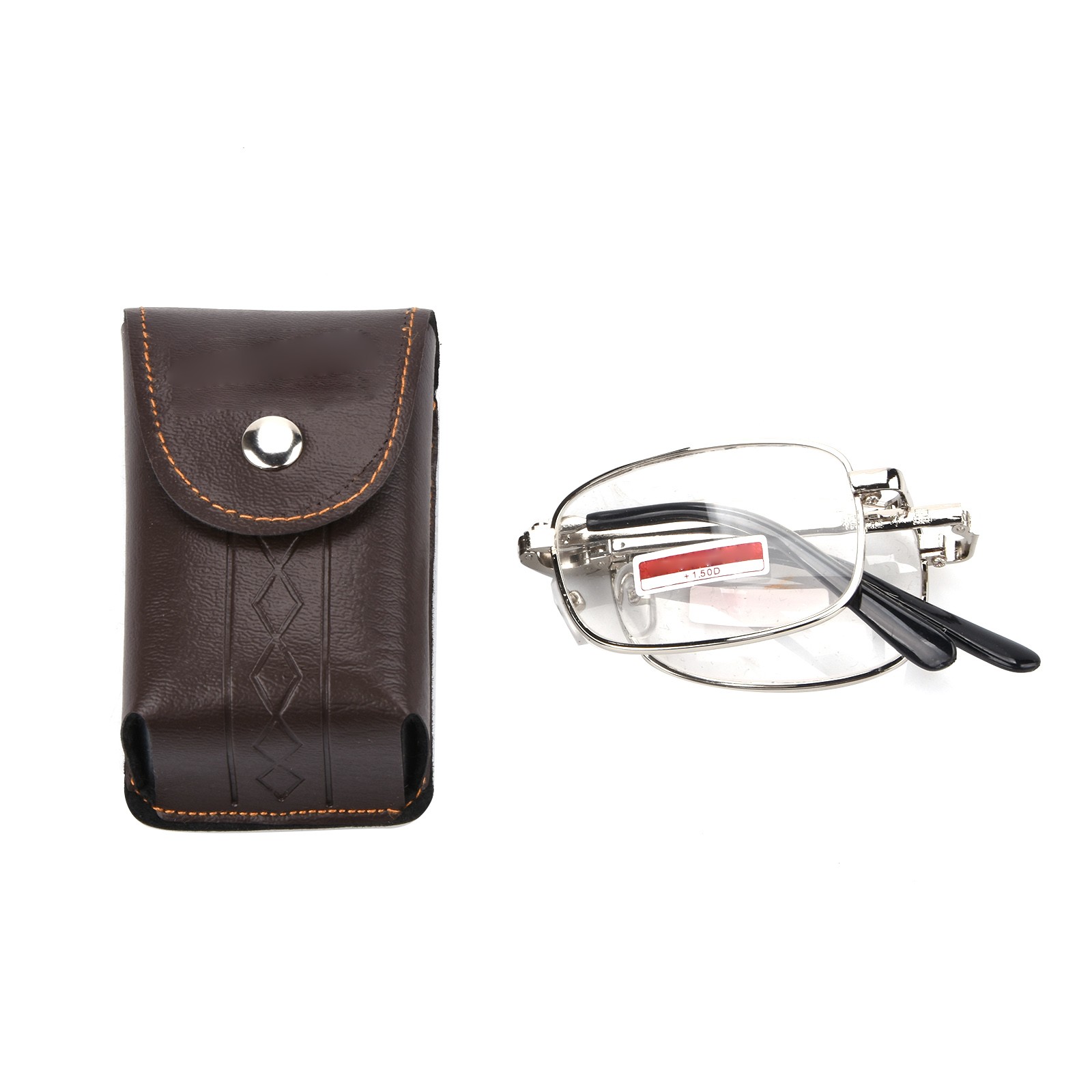 Unisex Fashion +150° Foldable Reading Glasses Presbyopia Glasses w/ Case yy