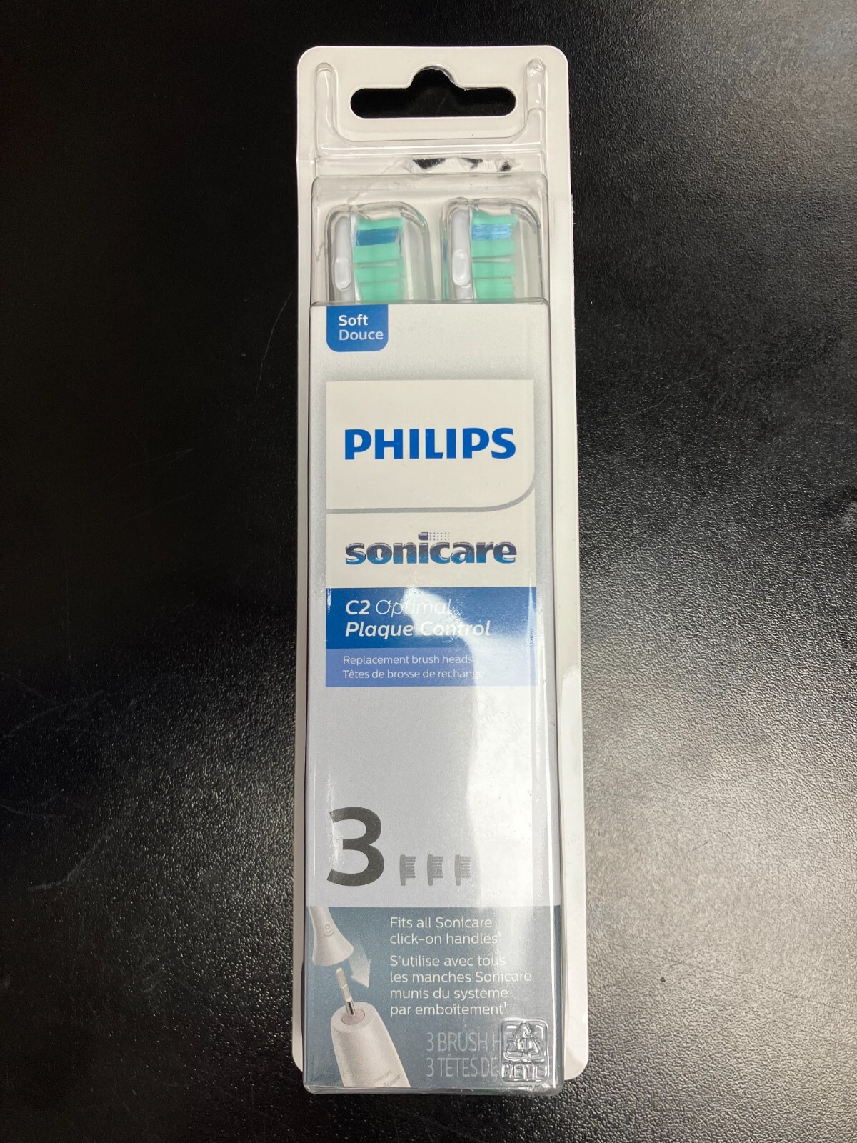 Philips Sonicare Genuine C2 Optimal Plaque Control Replace – HX9023/65 (3 Pack)