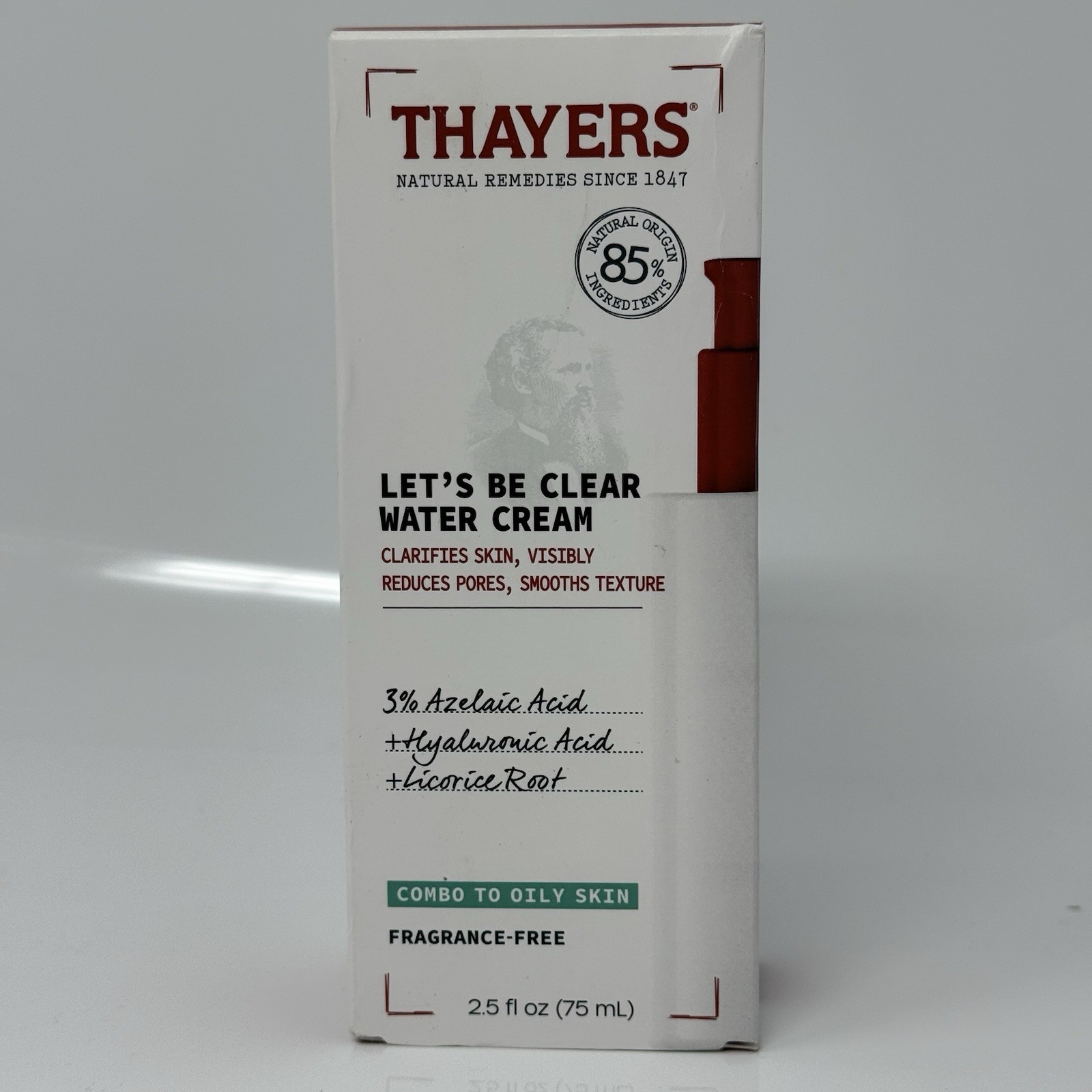 Thayers Lets Be Clear Water Cream Mositurizer Fragranc Free Combo Oily Skin New