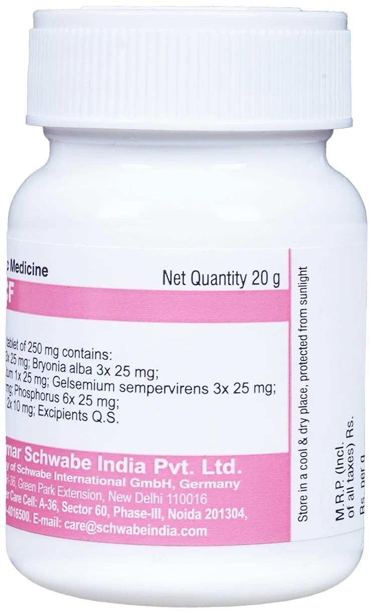 Willmar Schwabe India Alpha CF (Cold And Flu) (20g) Tablets