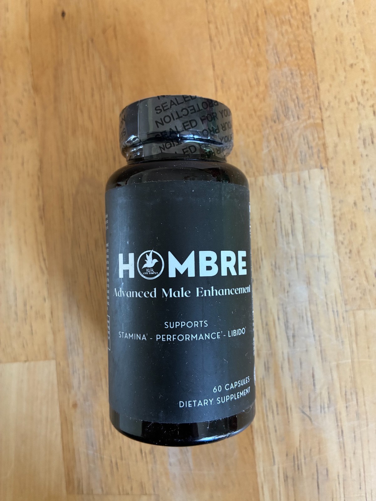 Hombre Male Enhancing Supplement for Men Advanced Stamina Performance 60 CT