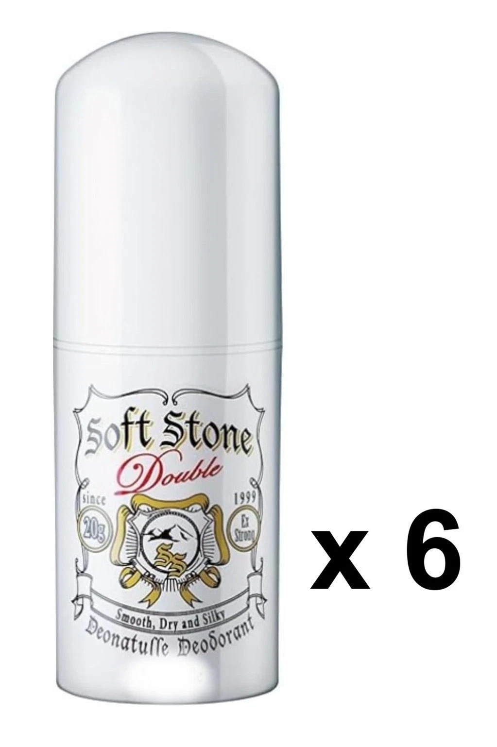 Deonatulle Soft Stone W Deodorant Stick 20g×6 Long-Lasting Odor Protection Japan