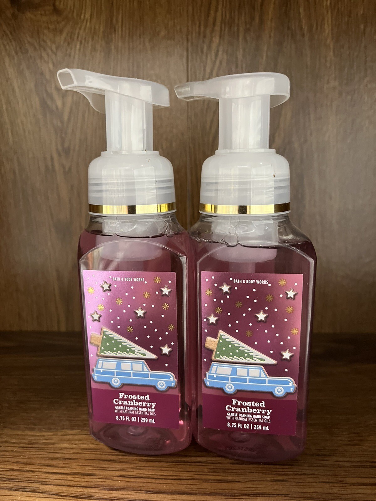 Bath & Body Works White Barn 2 Frosted Cranberry Gentle Foaming Hand Soaps
