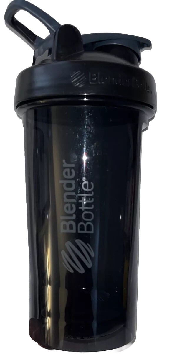 Blender Bottle Pro24 Black w/Loop Top 24 oz EUC FREE SHIPPING