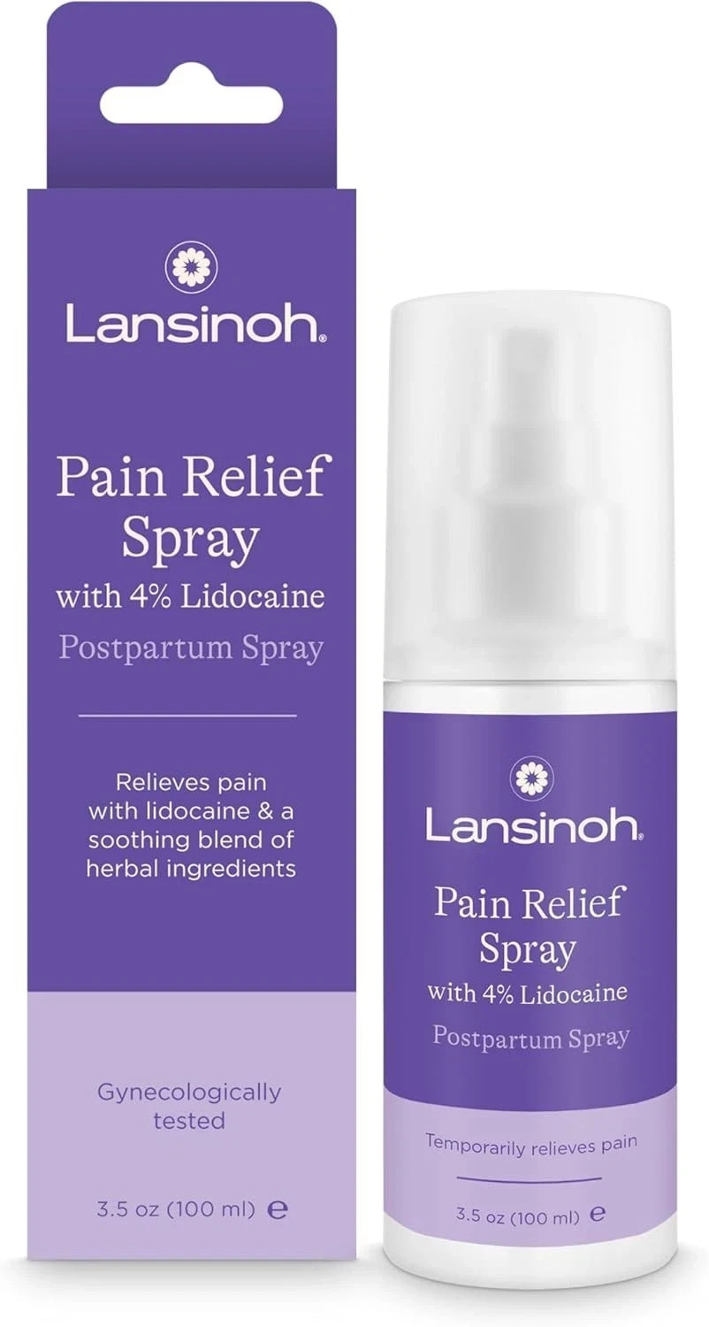 Lansinoh Postpartum Pain Relief Spray – 4% – 3.5oz NEW