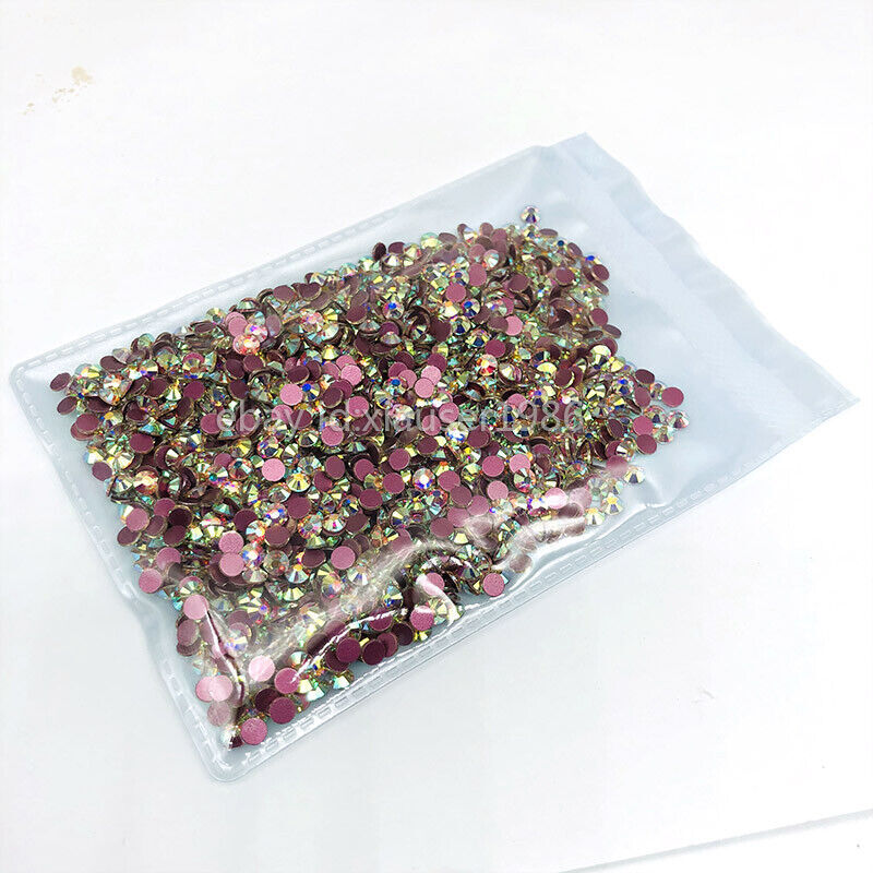 1440pcs Nail Art Rhinestones Glitter Diamond Crystal Gems 3D Tips DIY Decoration