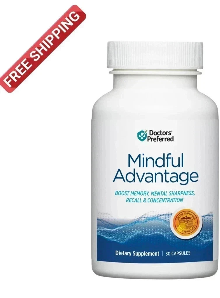 Mindful Advantage Brain Memory Focus Supplement – 30 Capsules New and Sealed