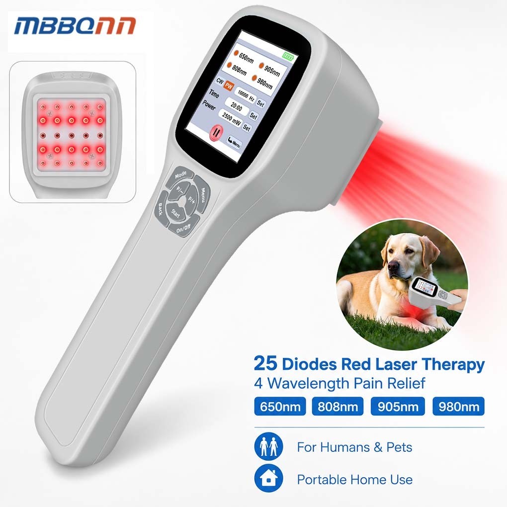 Veterinary Cold Laser Therapy Device 25 Diodes for Dogs Cats Joint Pain Relief