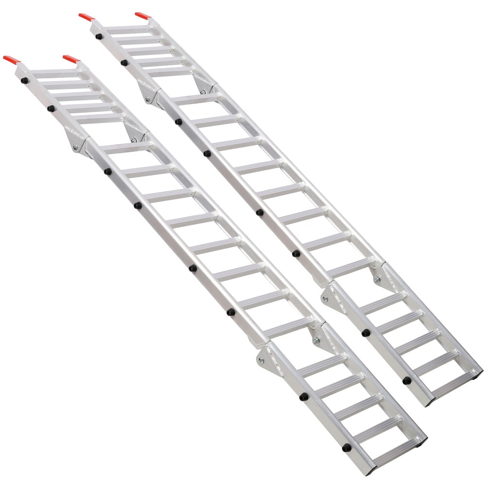 Silver Aluminum 2-in-1 Ramp & Tailgate Extender 1400LBS