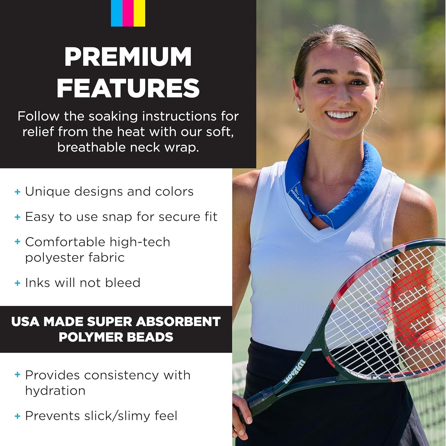 Blue Paisley Cooling Neck Wrap – Durable, Reusable, Ideal for Active Lifestyles