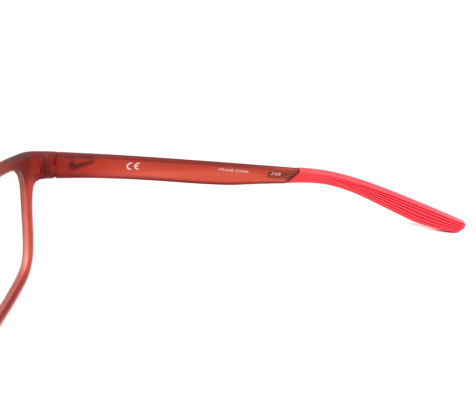 Nike Small Eyeglasses Frames 5048 600 Matte Cinnabar Square Full Rim 49-13-130