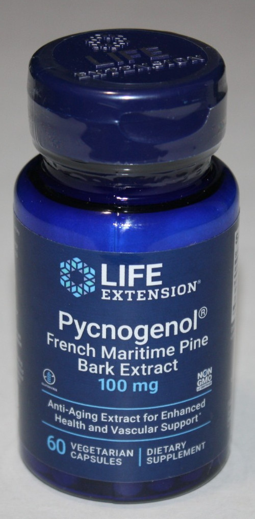 Life Extension Pycnogenol, French Maritime Pine Bark Extract 60 Caps Exp 10/26