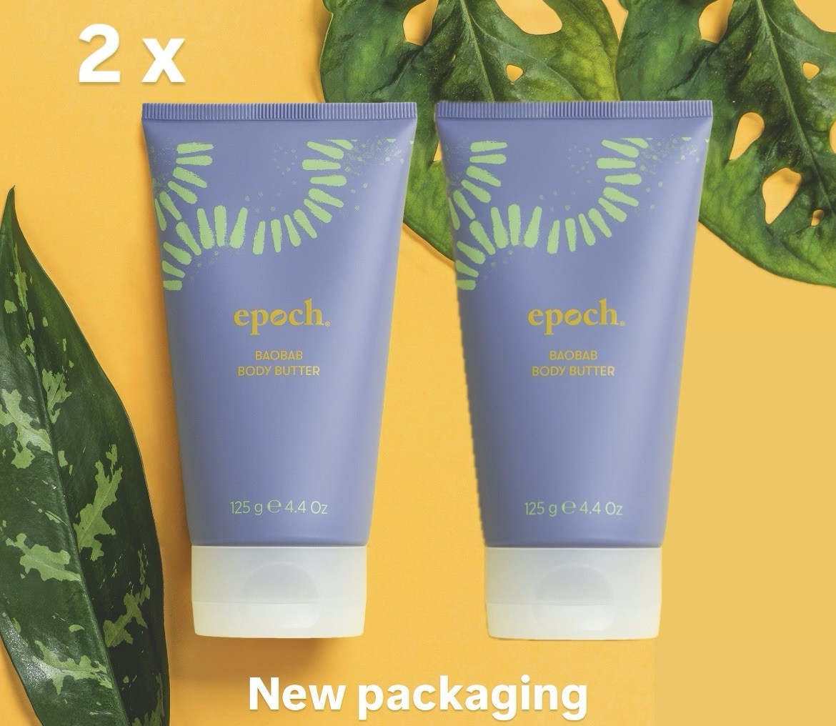 2 Tubes- Nu Skin NuSkin Epoch Baobab Body Butter NEW Exp 06/2028 [NEW LID]