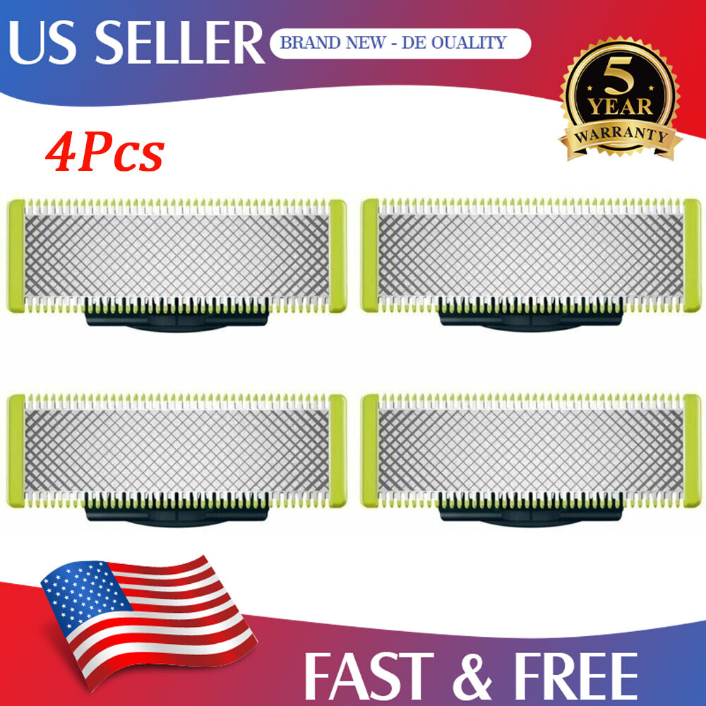 4X Blades Norelco QP210/80 OneBlade Replacement Head for QP2520 /QP6510 /QP6520