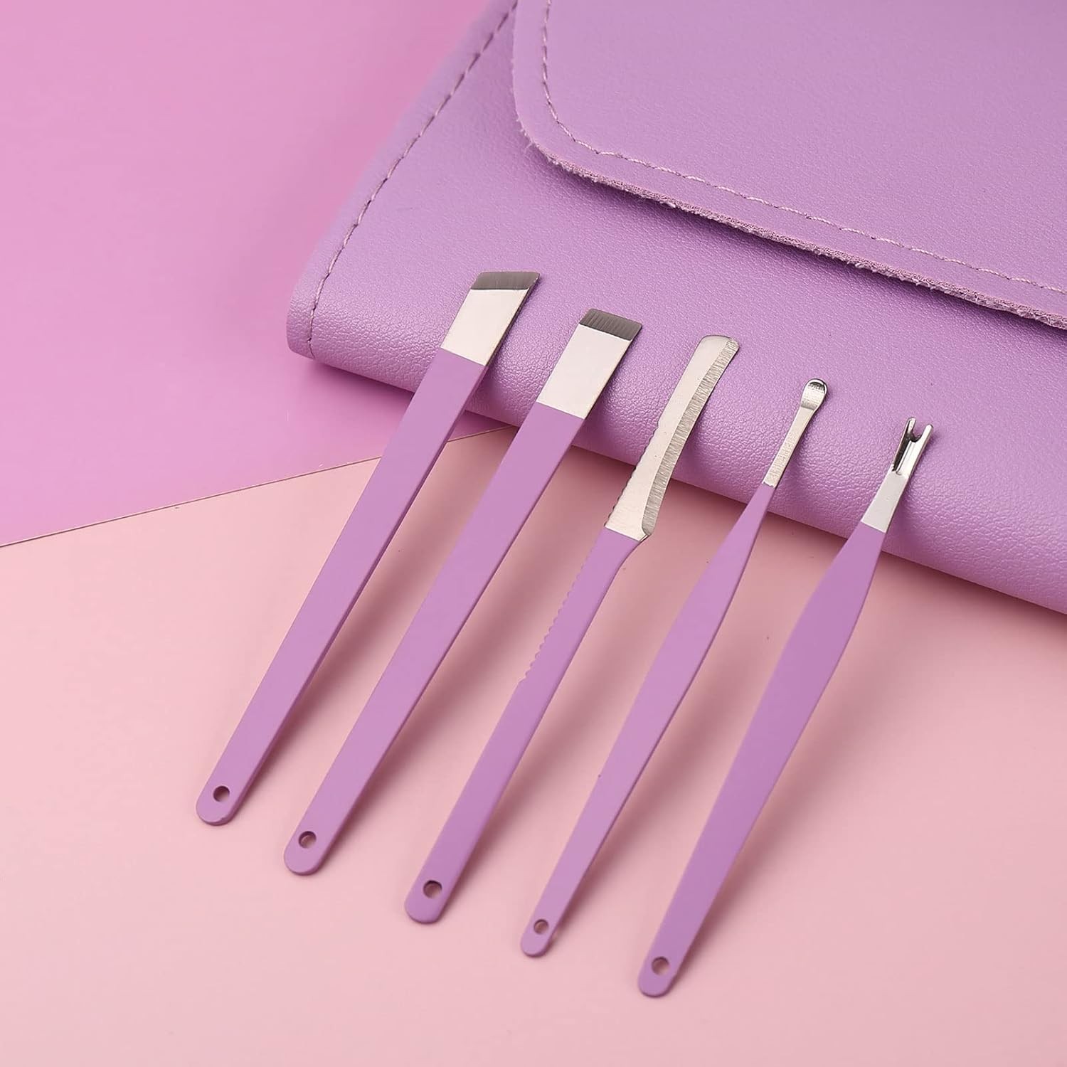 16 Pcs Nail Clippers Set Stainless Steel Manicure Pedicure Cuticle Grooming Tool