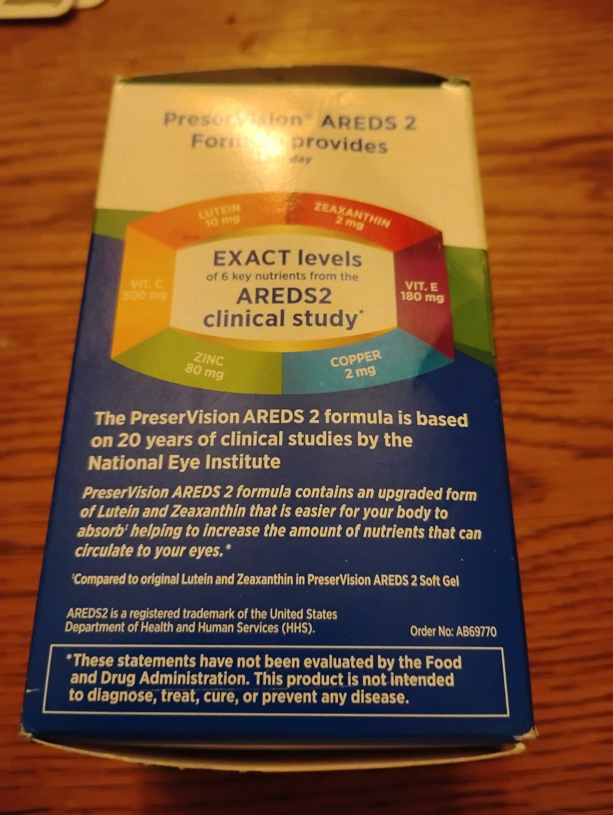 Bausch Lomb PreserVision AREDS 2 Formula Eye Vitamin 130 mini Softgels 06/27