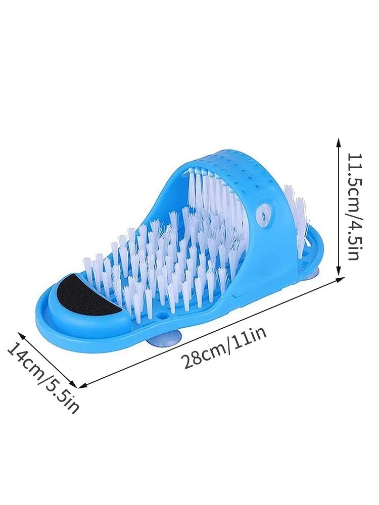 Simple Shower Foot Scrubber Cleaner Sandal Suction Cup Massager Scrubs & Brushes
