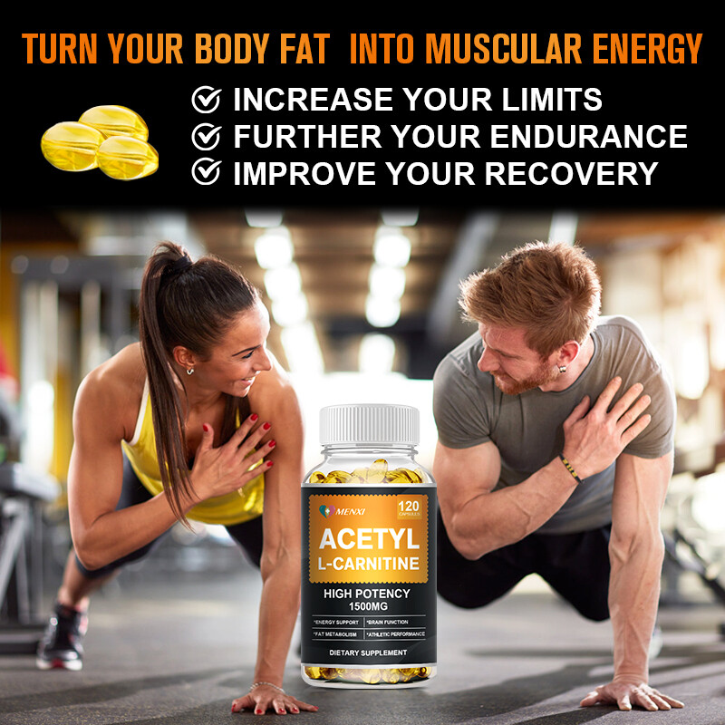 Acetyle L-Carnitine 1500mg High Potency 120Capsules Energy Production Supplement