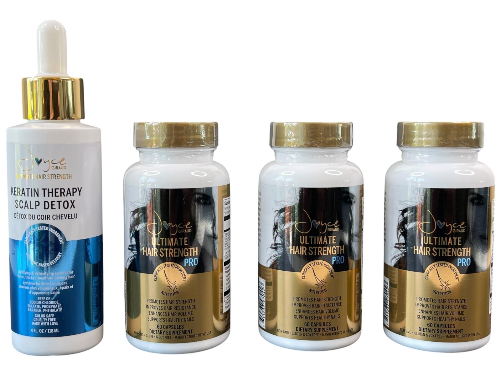 Joyce Giraud Ultimate Hair Strength Pro + Keratin Therapy Scalp Detox – 3 Months