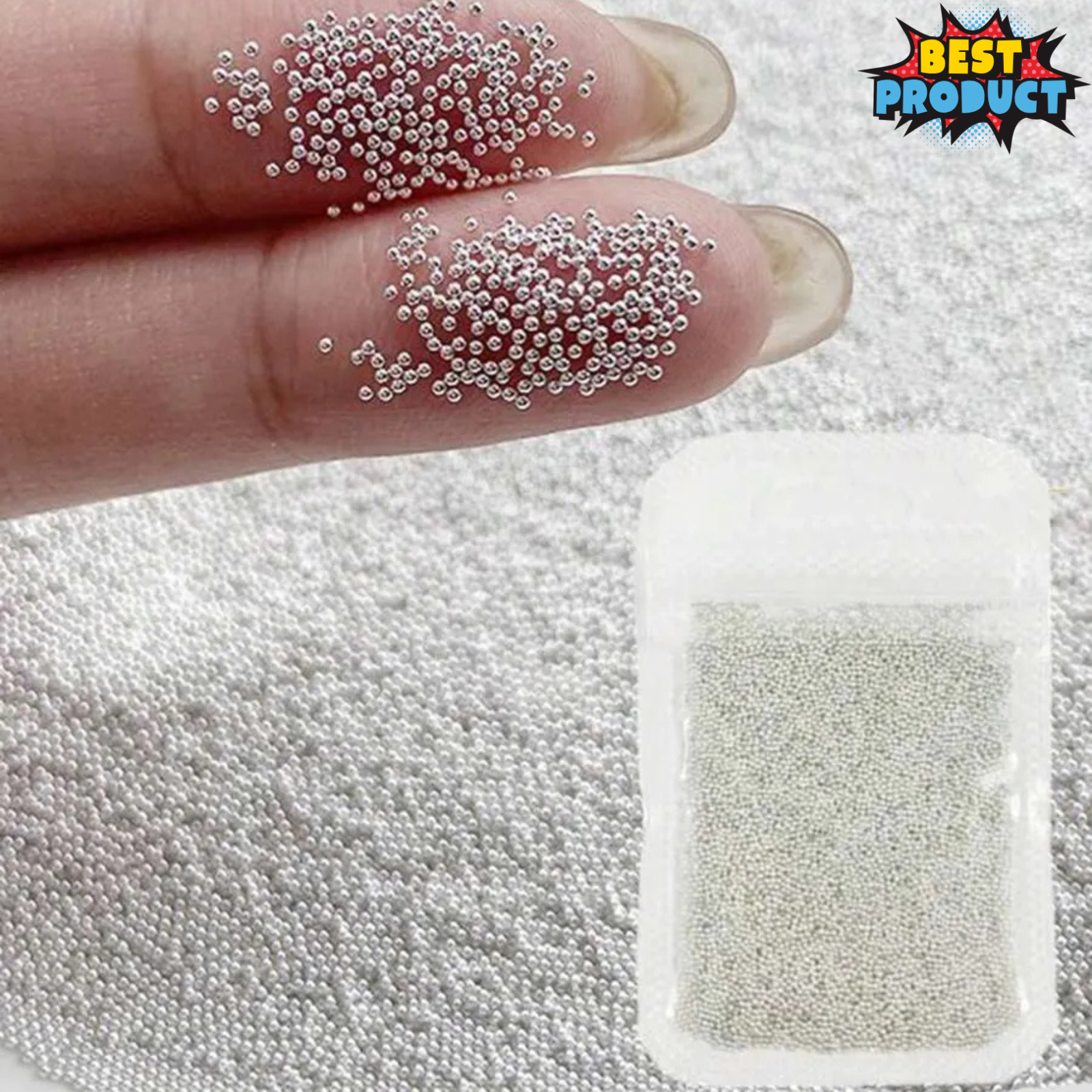 5000pcs Nail Caviar Beads For 3D Nail Art Mini Nail Ball Beads Nail Studs Charms