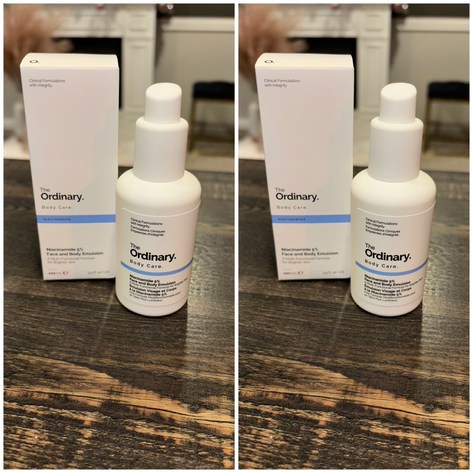 2 The Ordinary Niacinamide 5% Face & Body Emulsion – Full Size – 3.4 Oz Each