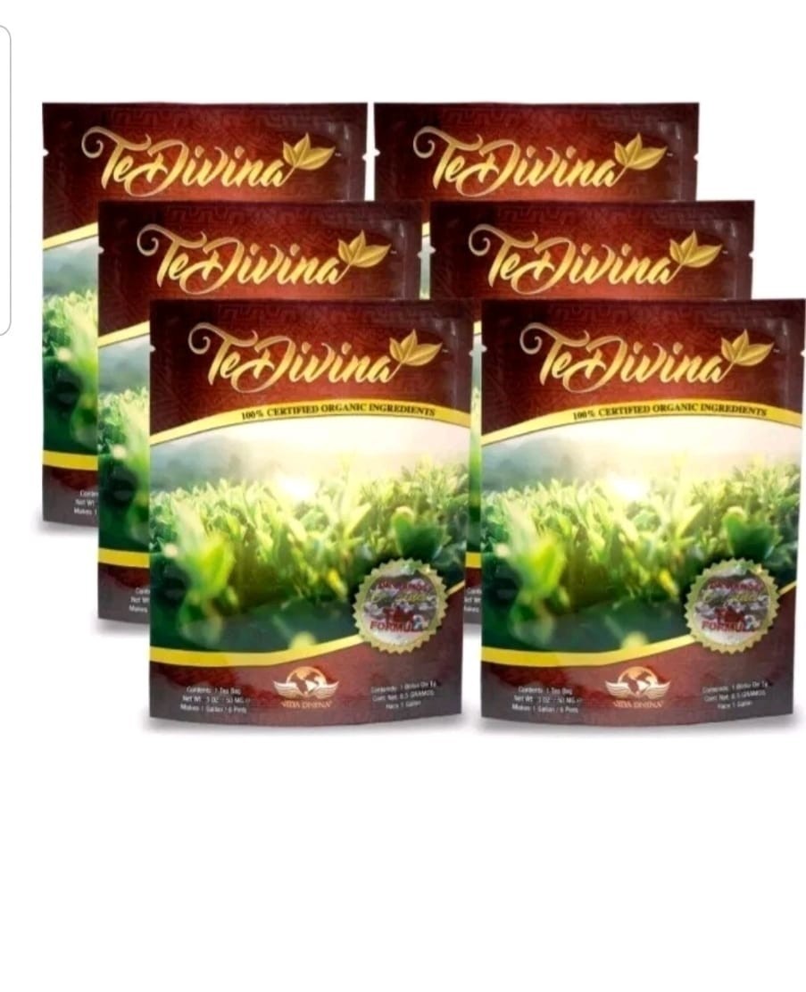 AUTÉNTICO, Te Divina Vida Divina, Original Detox. Organic Tea 6 Week Supply