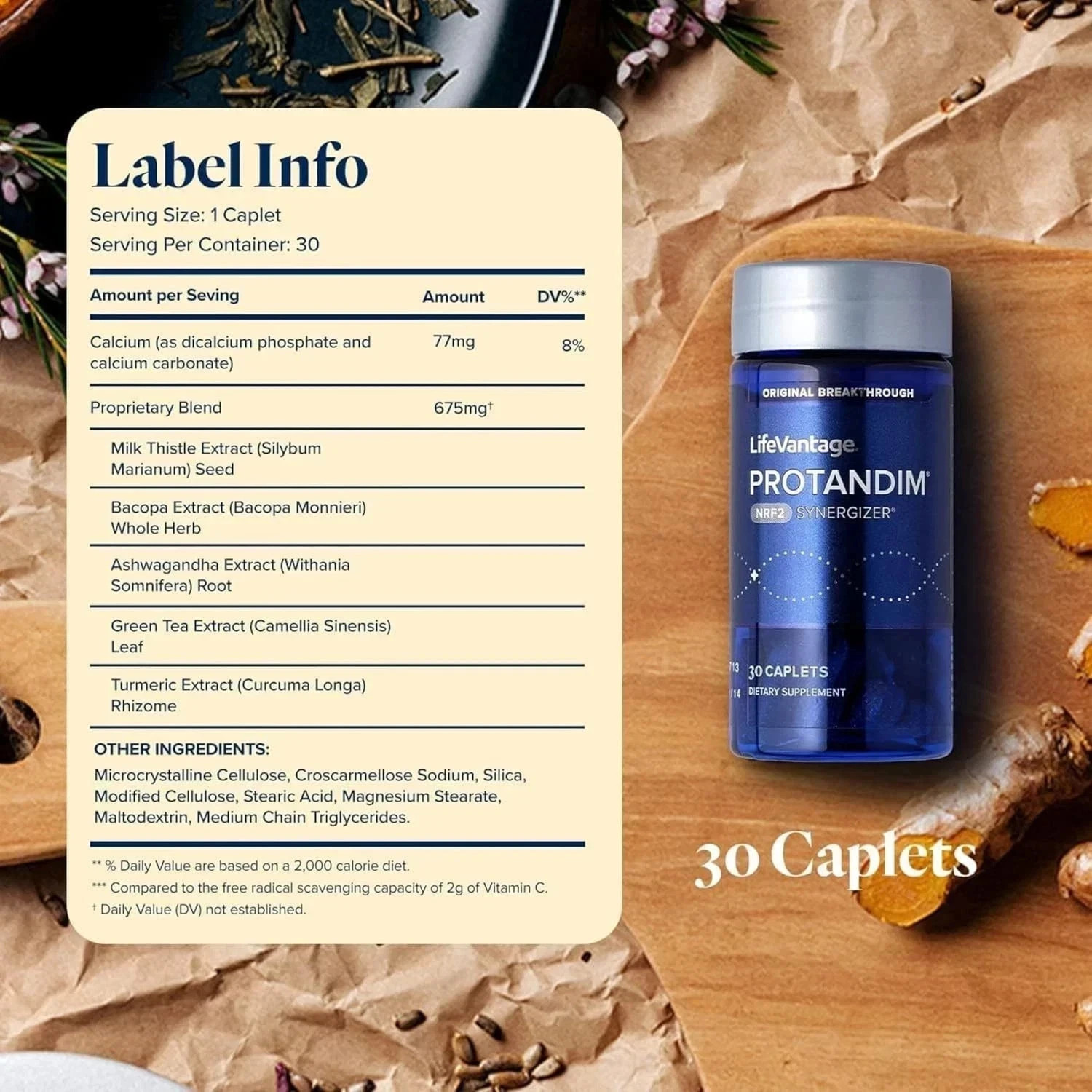 LifeVantage Protandim NRF2 Synergizer 30 Capsules Pack of 3