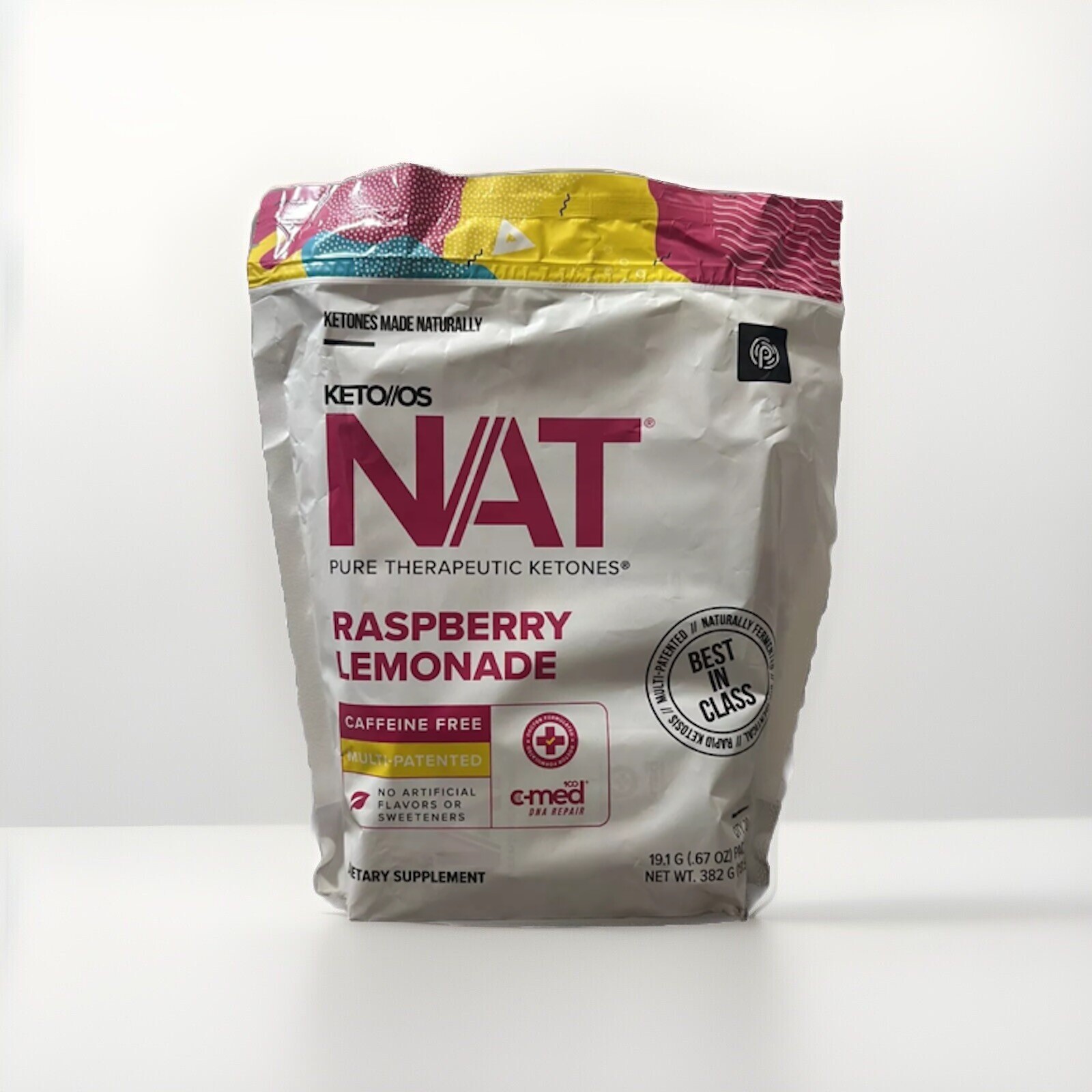 PRUVIT Ketones Nat 20 Packs Caffeine Free RASPBERRY LEMONADE FREE SHIPPING
