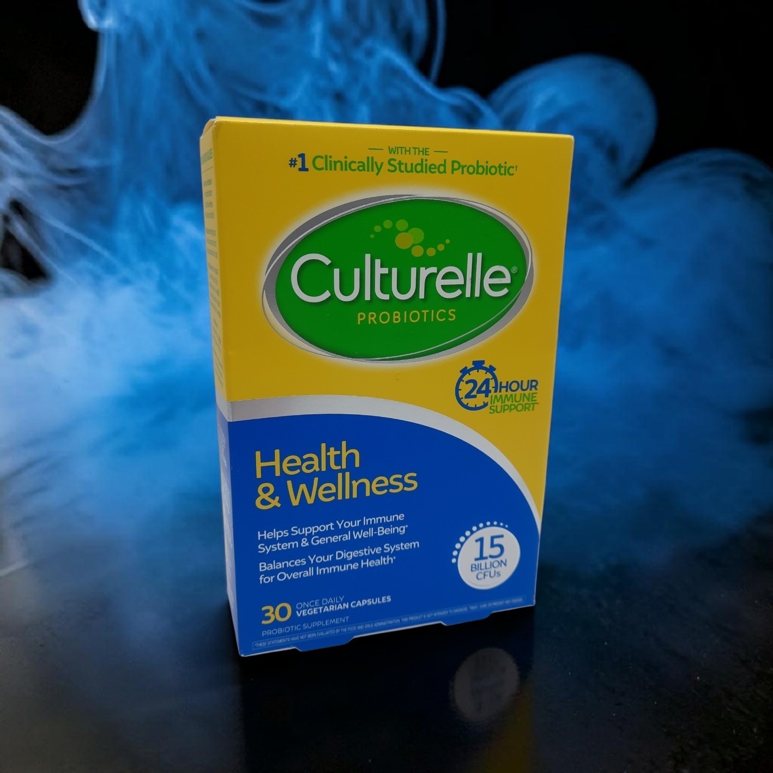 Culturelle Probiotics Health & Wellness 15 Billion CFUs 30 Caps Exp 09/2026