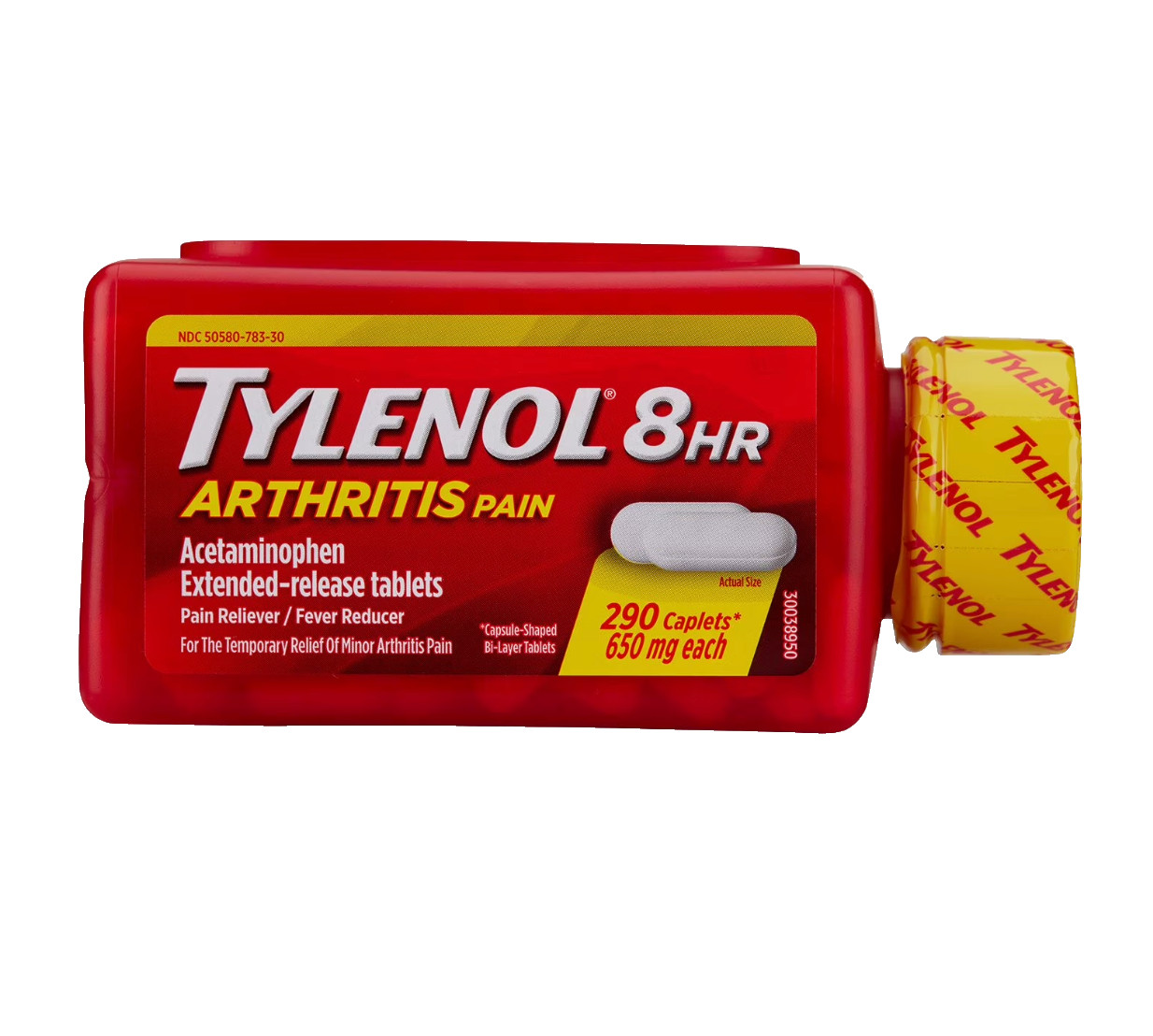 Tylenol 8HR 650mg Arthritis Pain Relief Acetaminophen 290 Ct Tablets