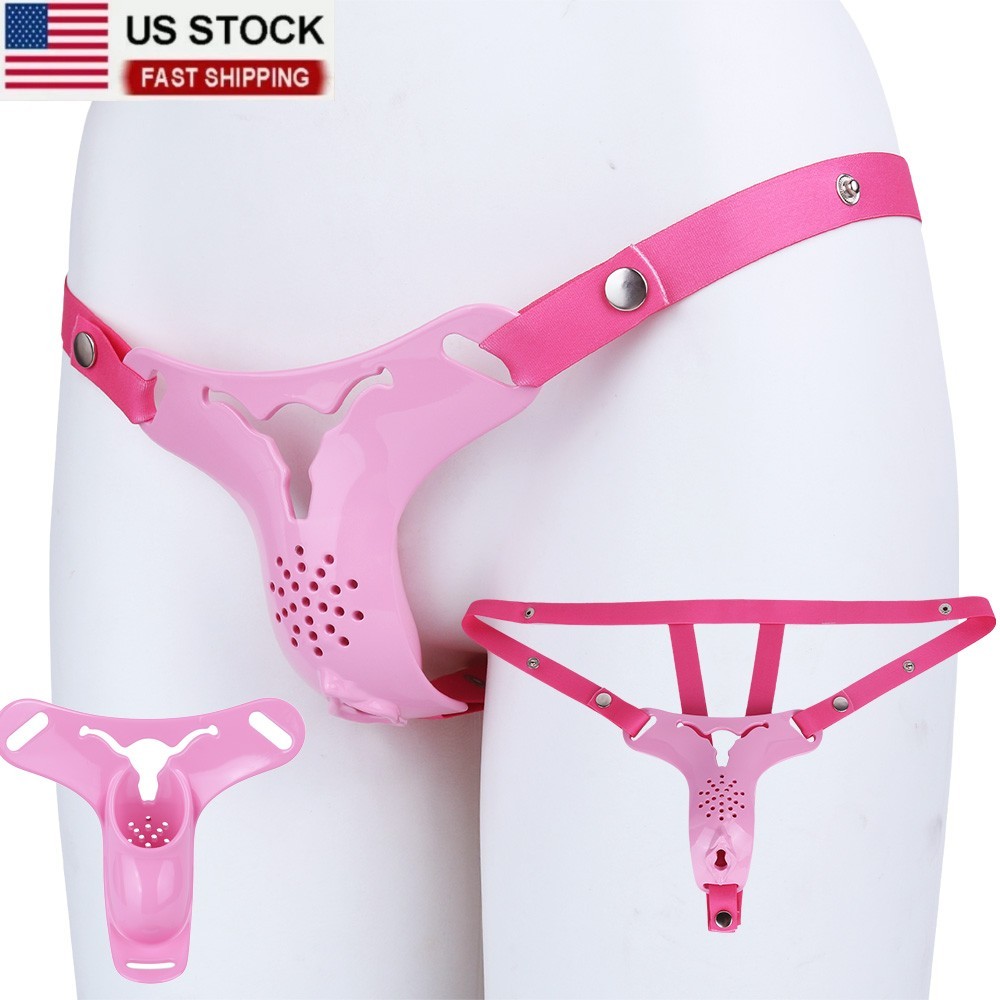 ABS Resin Male Sissy Chastity Device Inverted Cage For Men Chastity Belt BDSM US