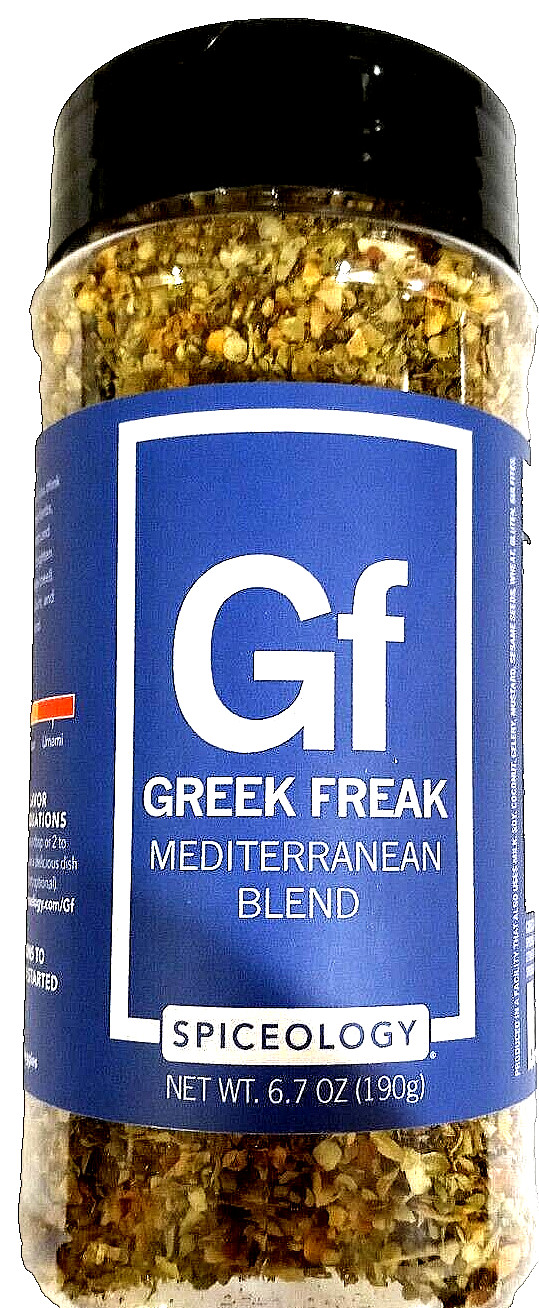Spiceology Greek Freak Mediterranean Blend Seasoning 6.7 oz (190g) EXP 01/2027