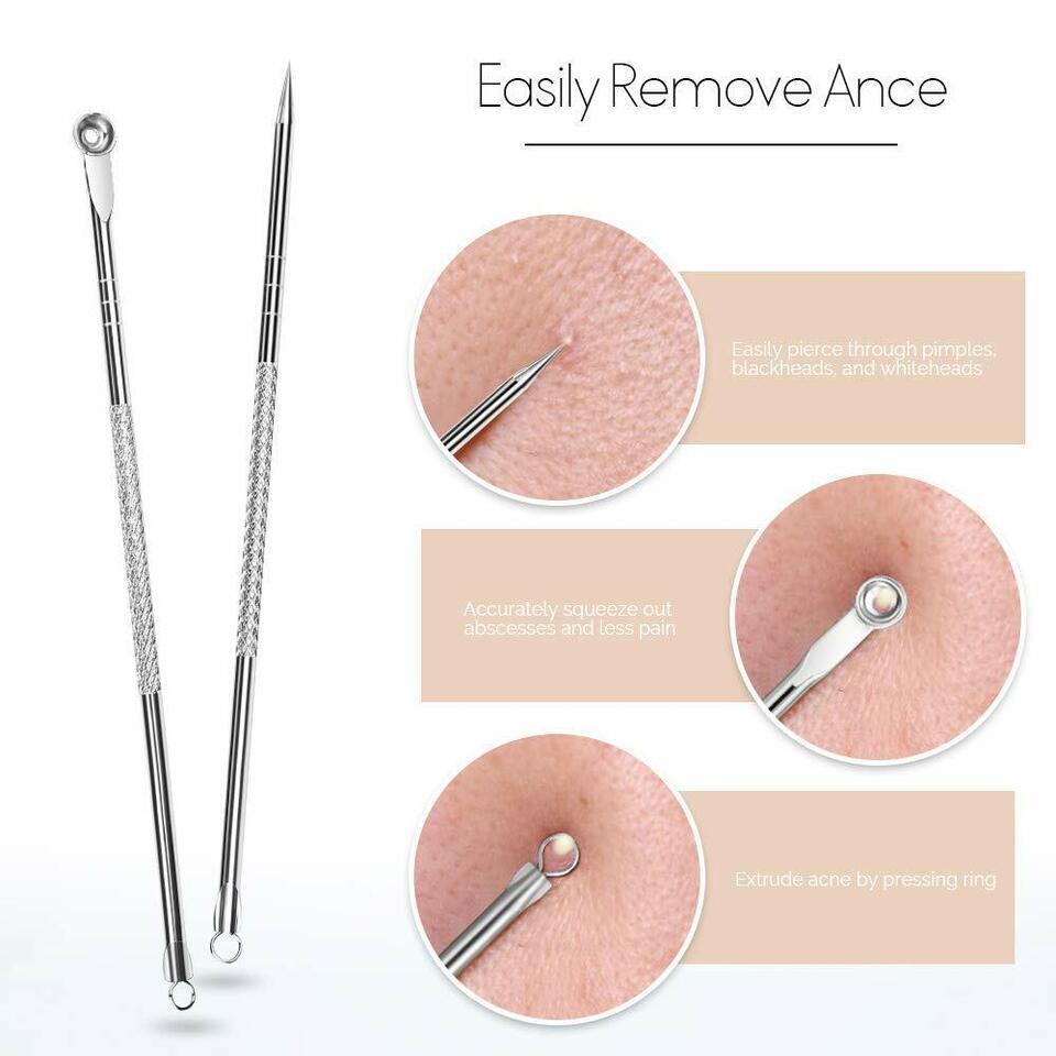 Portable Acne Removal Kit Easy to Use Face Cleansing Blackhead Extraction Tool