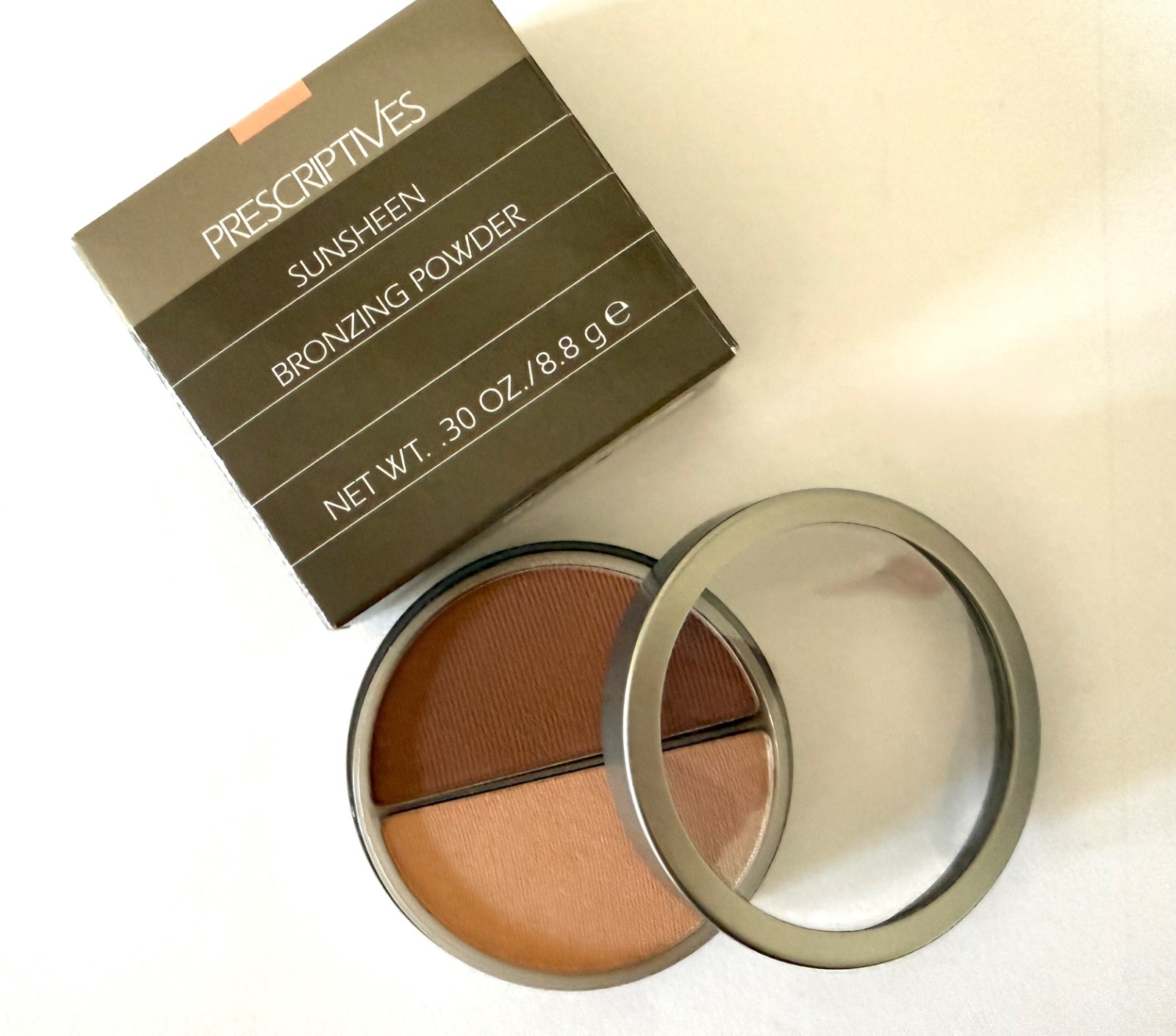 Rare! Prescriptives Sunsheen So Cool #02 bronzer powder & highlighter .30oz 8.8g
