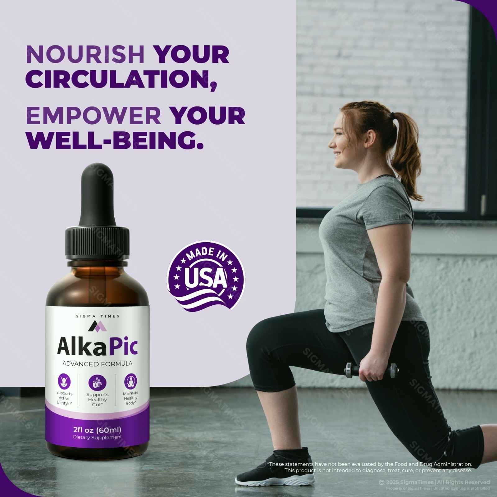 AlkaPic Drops, Advanced Formula, Natural Weight Loss Supplement (30 serving)
