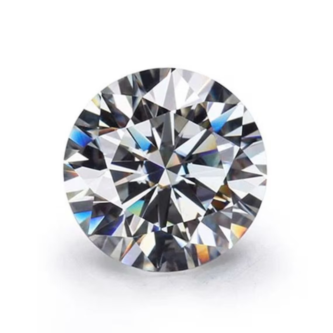 Natural 6 Ct Tanzania D Color Round Cut White Weekend Lab Grown Diamond loose.