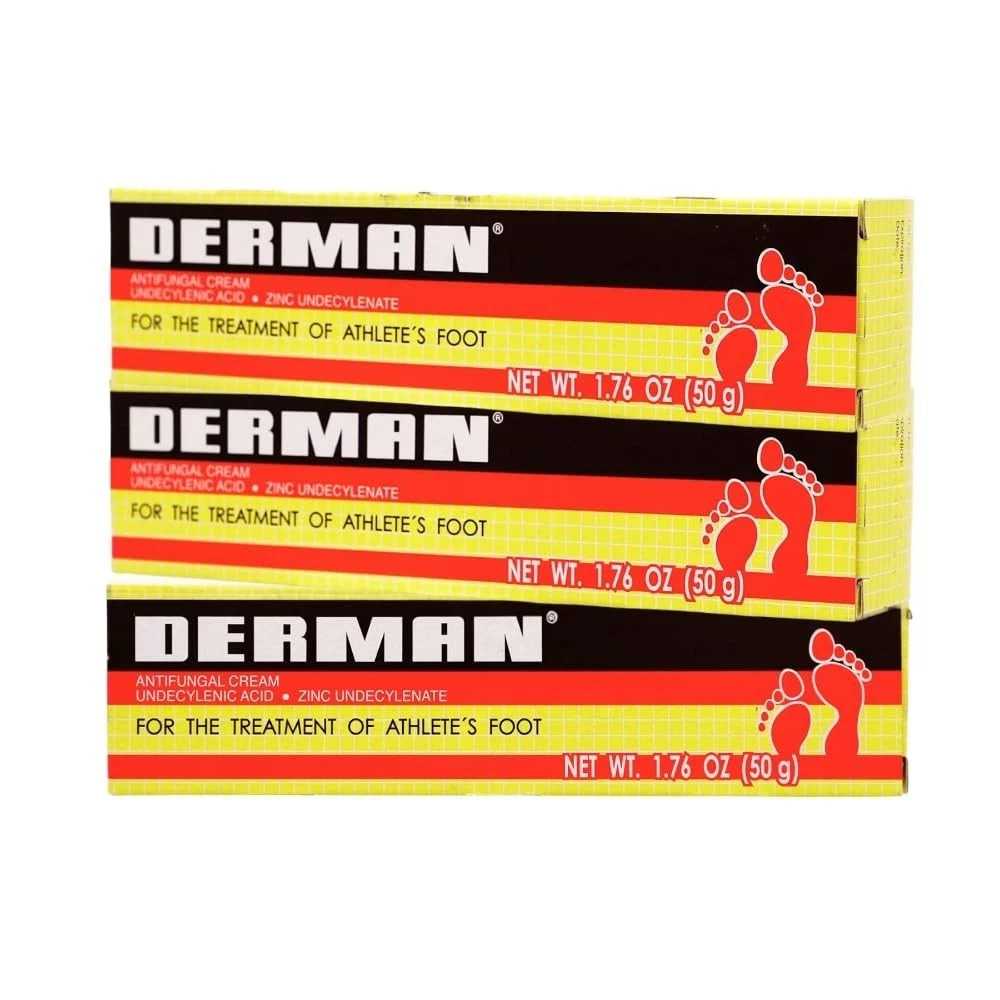 Derman Cream For The Treatment Of Athlete’s Foot, 1.76 Ounce (Pack Of 3)
