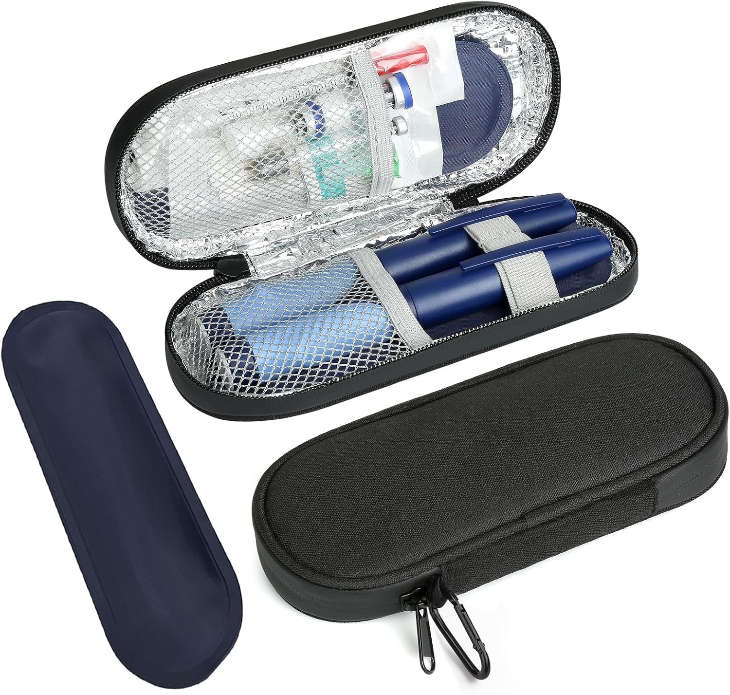 Insulin Pen Cooler Travel Case TSA Approved 2 Ice Pack Insulated Storage Bag Set