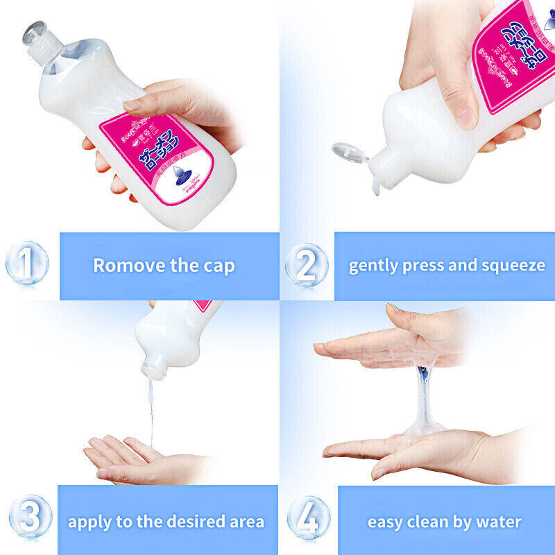 Smooth Slick Sex Lube for Women Men Moisturizer-SAFE Water-Based-Toys-Lubricant