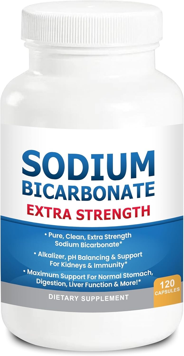 Sodium Bicarbonate Capsules Extra Strength Organic Use No Junk Tablet 1300 Mg
