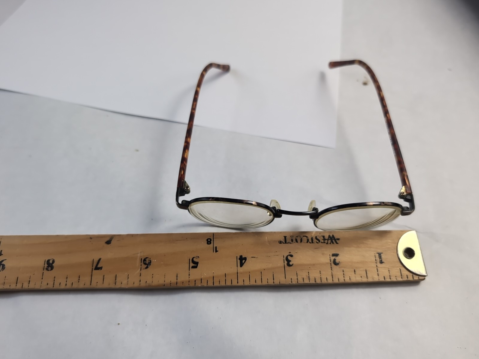 Vintage Guy Laroche Eyeglasses Frames 101 145mm, Tortoise Stems, Designer