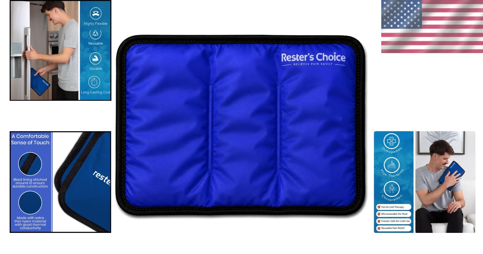 Extra Flexible 7×12 Gel Ice Pack – Leak-Proof Cold Therapy for Swelling Relief