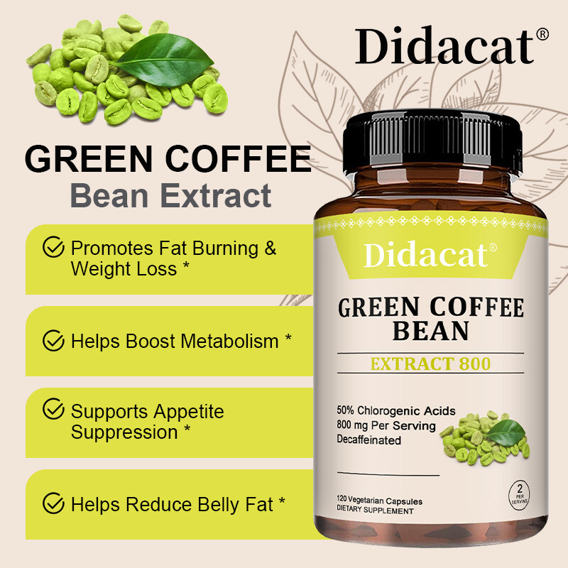 Green Coffee Bean Supplements – Supports Healthy Weight,Reduces Belly Fat