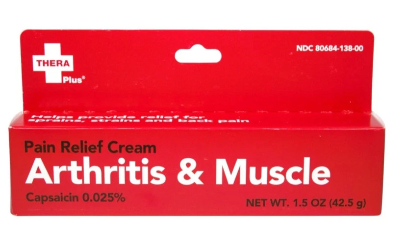 3X Thera Plus Extra Strength Arthritis Muscle Pain Relief Cream 0.025% Capsaicin