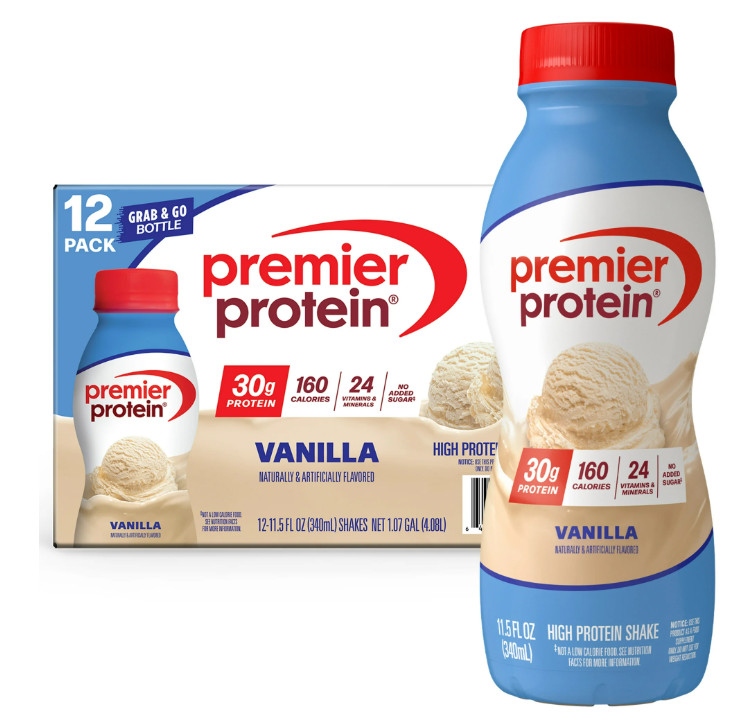 Premier Protein Shake, Vanilla, 11.5 fl oz, 12 Count, 30g Protein