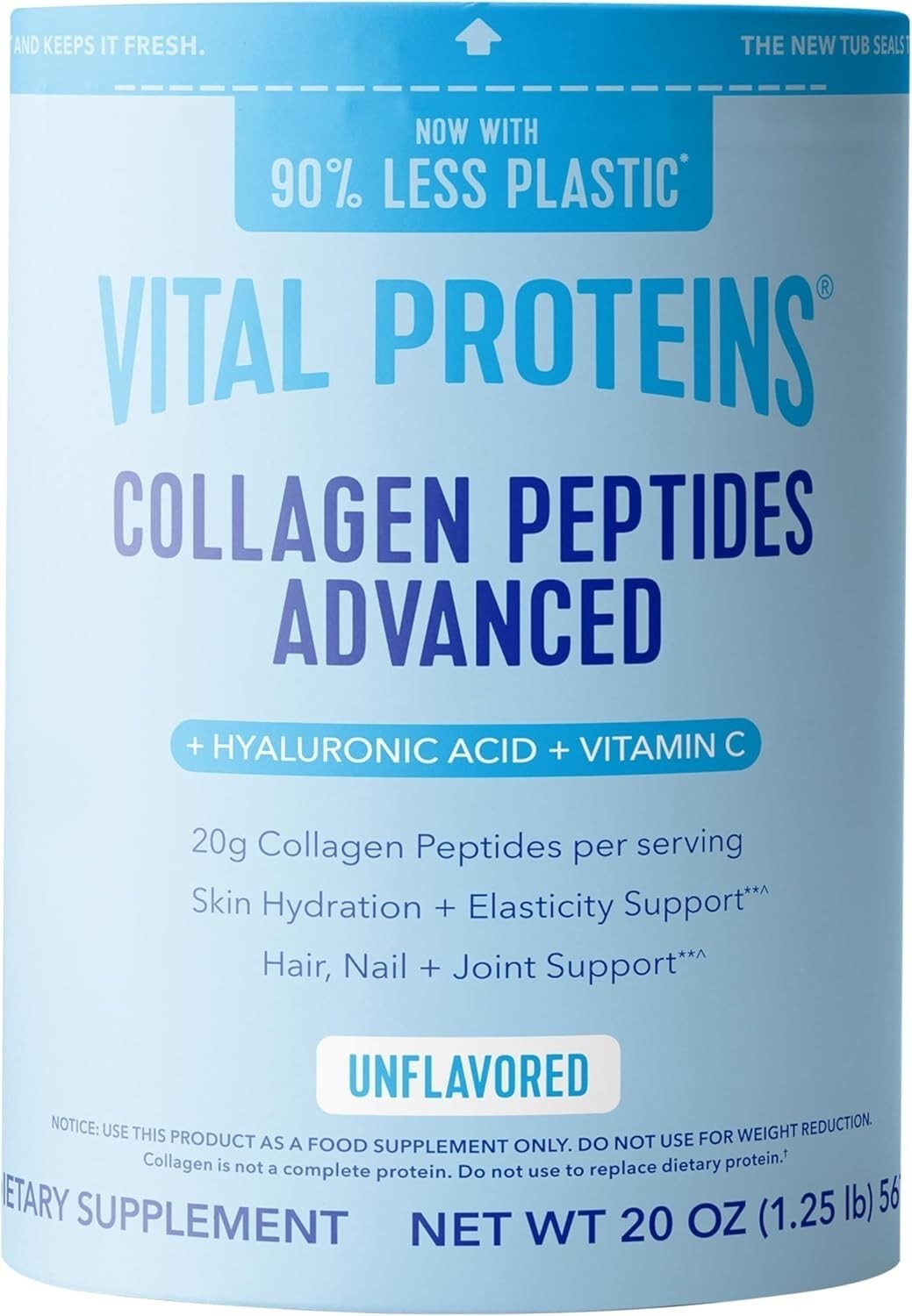 Vital Proteins Collagen Peptides Powder Advanced with Hyaluronic Acid & Vitamin