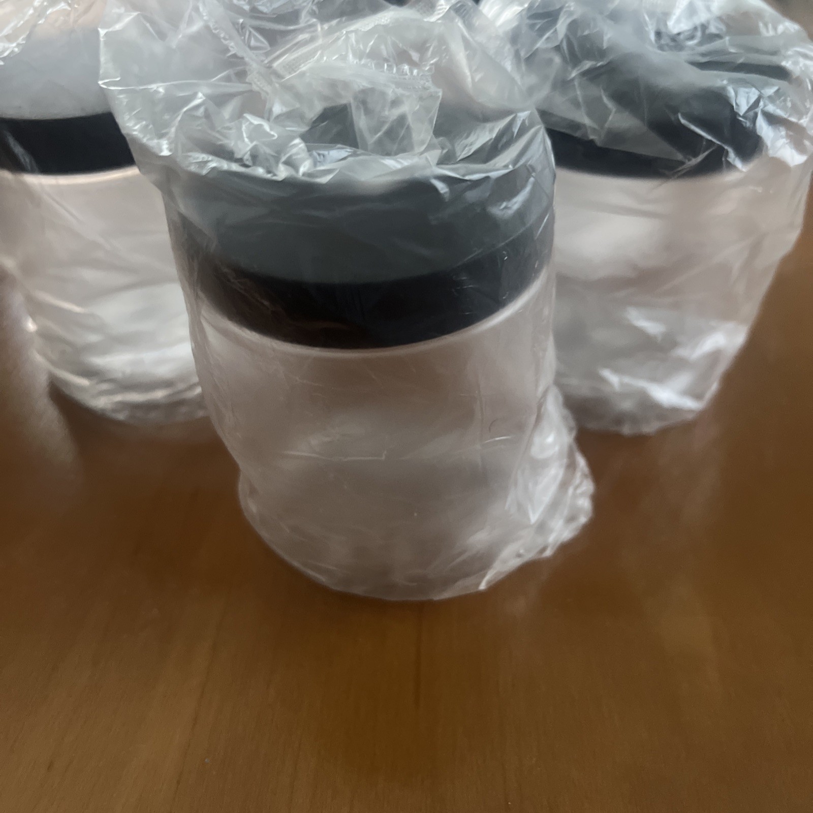 5 Pack 4 oz Clear Plastic Jars with Lids – Small Containers for lotion
