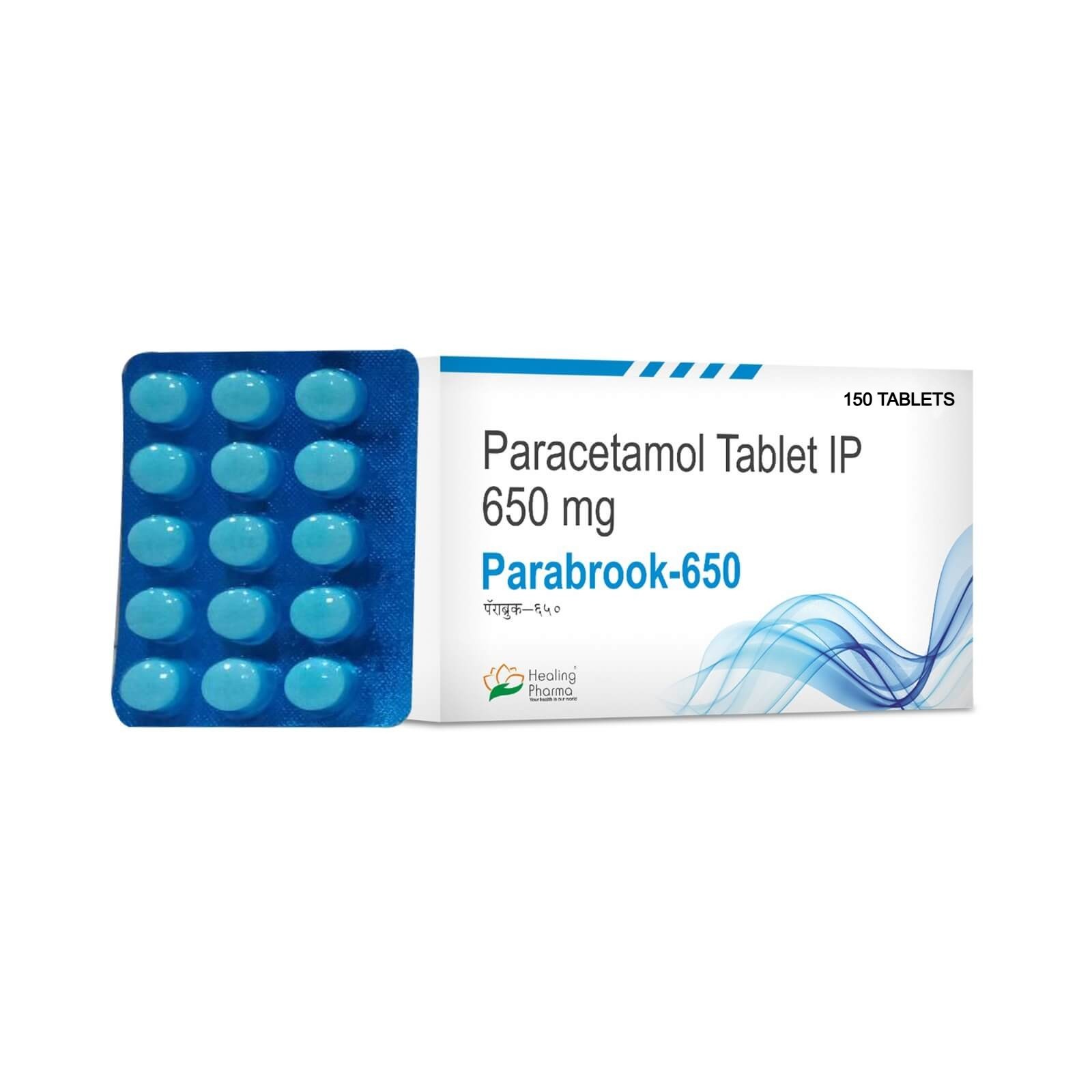 PARACETAMOL TABLETS 650mg Pain Reliever,Quick Relief for Headache Fever, 150,Tab